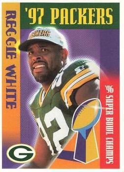 1997 Green Bay Packers Police - Waterford Police Dept.,Woodland, Pier 1, Rivermoor Country Club #5 Reggie White Front