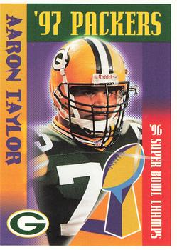 1997 Green Bay Packers Police - Waterford Police Dept.,Woodland, Pier 1, Rivermoor Country Club #8 Aaron Taylor Front