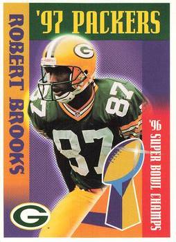 1997 Green Bay Packers Police - Waterford Police Dept.,Woodland, Pier 1, Rivermoor Country Club #9 Robert Brooks Front