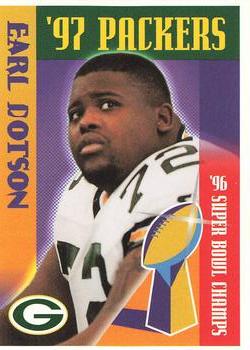 1997 Green Bay Packers Police - Waterford Police Dept.,Woodland, Pier 1, Rivermoor Country Club #12 Earl Dotson Front