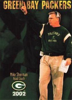 2002 Green Bay Packers Police - Portage County Sheriff's Department, Stevens Point PD & Plover PD #11 Mike Sherman Front