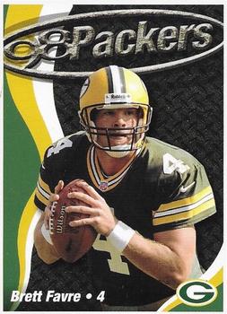 1998 Green Bay Packers Police - WIXK Radio, New Richmond Clinic S.C., New Richmond Police Dept. #9 Brett Favre Front