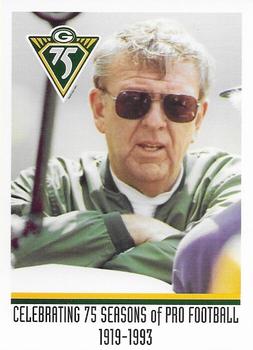 1993 Green Bay Packers Police - Firstar Bank Fond du Lac, Fond du Lac Police Dept. #1 Ron Wolf Front