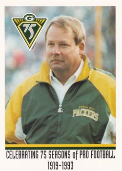 1993 Green Bay Packers Police - Firstar Bank Fond du Lac, Fond du Lac Police Dept. #5 Mike Holmgren Front