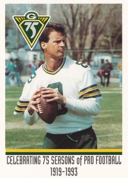 1993 Green Bay Packers Police - Firstar Bank Fond du Lac, Fond du Lac Police Dept. #7 Ken O'Brien Front