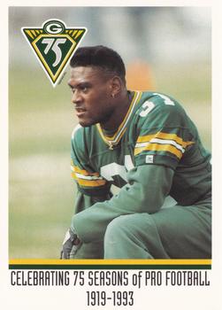 1993 Green Bay Packers Police - Firstar Bank Fond du Lac, Fond du Lac Police Dept. #8 George Teague Front