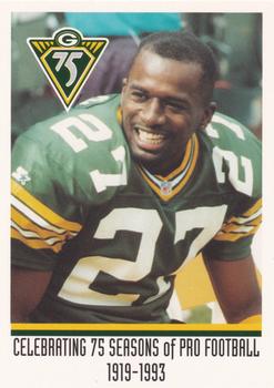 1993 Green Bay Packers Police - Firstar Bank Fond du Lac, Fond du Lac Police Dept. #14 Terrell Buckley Front