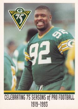 1993 Green Bay Packers Police - Firstar Bank Fond du Lac, Fond du Lac Police Dept. #20 Reggie White Front
