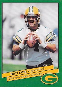 1992 Green Bay Packers Police - Weyauwega Police Dept., Bank One #14 Brett Favre Front