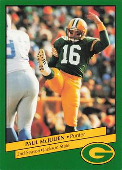 1992 Green Bay Packers Police - Waukesha Police Dept. Crime Prevention Unit #12 Paul McJulien Front