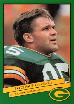 1992 Green Bay Packers Police - Waukesha Police Dept. Crime Prevention Unit #15 Bryce Paup Front