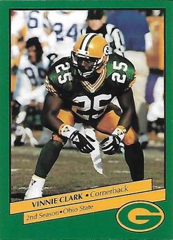 1992 Green Bay Packers Police - Chilton Police Dept., State Bank of Chilton #7 Vinnie Clark Front