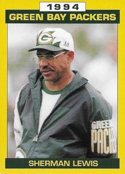 1994 Green Bay Packers Police - Heart of the Valley Optimist Club, Little Chute Police Dept. #1 Sherman Lewis Front