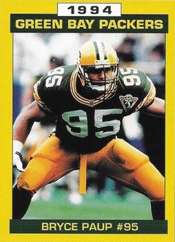 1994 Green Bay Packers Police - Heart of the Valley Optimist Club, Little Chute Police Dept. #11 Bryce Paup Front