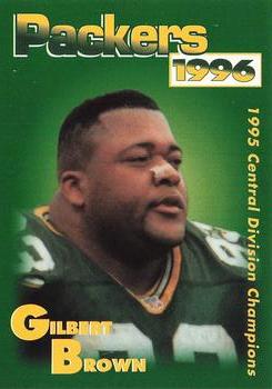 1996 Green Bay Packers Police - Chilton Police Department, State Bank of Chilton #3 Gilbert Brown Front