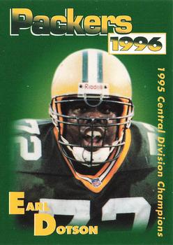 1996 Green Bay Packers Police - Chilton Police Department, State Bank of Chilton #6 Earl Dotson Front