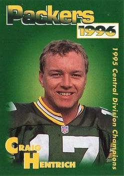 1996 Green Bay Packers Police - Chilton Police Department, State Bank of Chilton #10 Craig Hentrich Front
