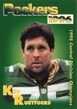 1996 Green Bay Packers Police - Chilton Police Department, State Bank of Chilton #15 Ken Ruettgers Front