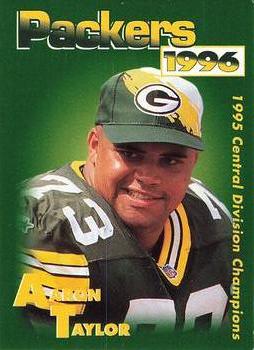 1996 Green Bay Packers Police - Chilton Police Department, State Bank of Chilton #17 Aaron Taylor Front