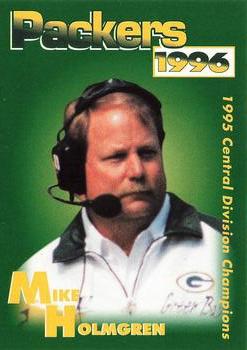 1996 Green Bay Packers Police - Chilton Police Department, State Bank of Chilton #19 Mike Holmgren Front