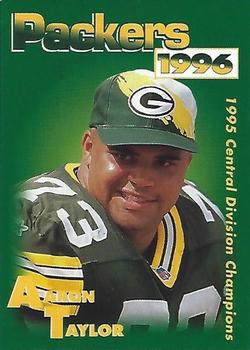 1996 Green Bay Packers Police - Elm Grove Police Department, Kanavas Landscape Management #17 Aaron Taylor Front