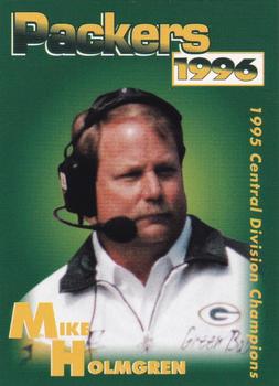 1996 Green Bay Packers Police - New Richmond Police Dept., WIKX Radio, New Richmond Clinic #19 Mike Holmgren Front