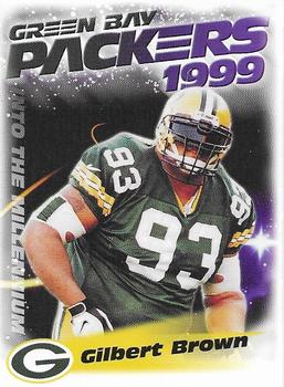 1999 Green Bay Packers Police - WIXK Radio, New Richmond Clinic S.C., New Richmond Police Dept. #1 Gilbert Brown Front