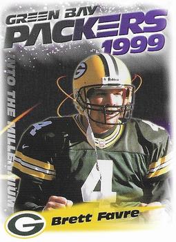 1999 Green Bay Packers Police - WIXK Radio, New Richmond Clinic S.C., New Richmond Police Dept. #6 Brett Favre Front