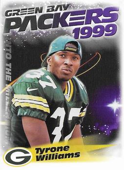 1999 Green Bay Packers Police - WIXK Radio, New Richmond Clinic S.C., New Richmond Police Dept. #18 Tyrone Williams Front