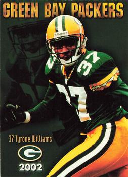 2002 Green Bay Packers Police - Brookfield Police Dept., Progressive Auto Insurance #8 Tyrone Williams Front