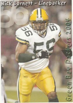 2004 Green Bay Packers Police - Larry Fritsch Cards,Stevens Point and the Town of Hull (Portage County) Fire Dept. #9 Nick Barnett Front