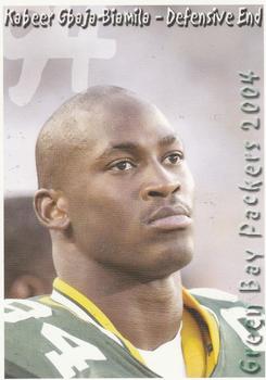 2004 Green Bay Packers Police - Larry Fritsch Cards,Stevens Point and the Town of Hull (Portage County) Fire Dept. #20 Kabeer Gbaja-Biamila Front