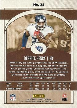 2020 Panini Legacy #28 Derrick Henry Back