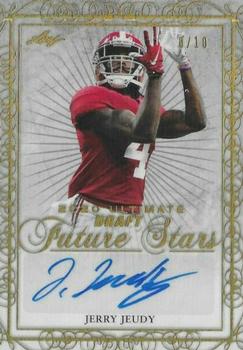2020 Leaf Ultimate Draft - Future Stars Autographs Gold Spectrum #FS-JJ1 Jerry Jeudy Front