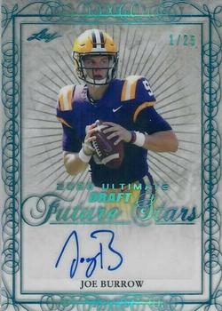 2020 Leaf Ultimate Draft - Future Stars Autographs Platinum Spectrum #FS-JB1 Joe Burrow Front