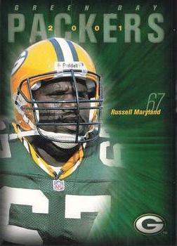 2001 Green Bay Packers Police - Town of Menasha Police Benevolent Association #9 Russell Maryland Front