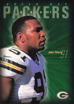 2001 Green Bay Packers Police - Town of Menasha Police Benevolent Association #11 John Thierry Front
