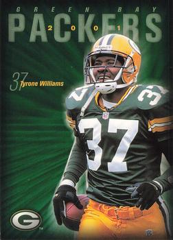 2001 Green Bay Packers Police - Town of Menasha Police Benevolent Association #16 Tyrone Williams Front