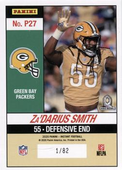 2020 Panini Instant NFL - Pro Bowl #P27 Za'Darius Smith Back