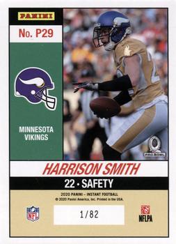 2020 Panini Instant NFL - Pro Bowl #P29 Harrison Smith Back