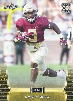 2020 Leaf Draft - Gold #22 Cam Akers Front