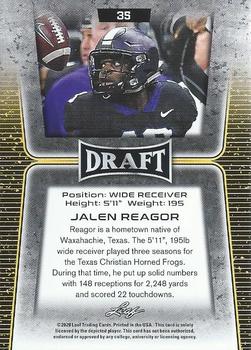 2020 Leaf Draft - Gold #35 Jalen Reagor Back
