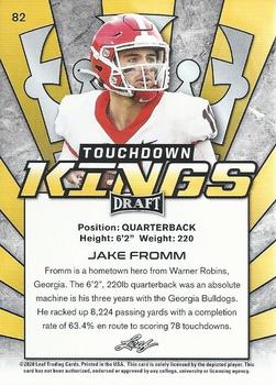 2020 Leaf Draft - Gold #82 Jake Fromm Back