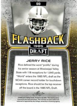 2020 Leaf Draft - Gold #99 Jerry Rice Back