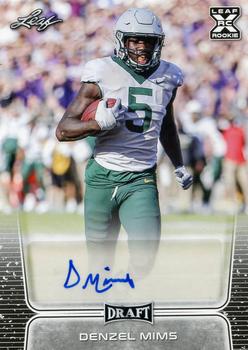 2020 Leaf Draft - Autographs #BA-DM1 Denzel Mims Front