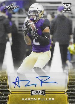 2020 Leaf Draft - Autographs Gold #BA-AF1 Aaron Fuller Front