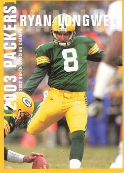 2003 Green Bay Packers Police - Brookfield, Town Police Department #3 Ryan Longwell Front