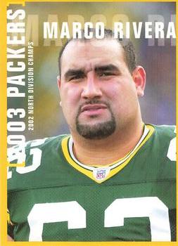 2003 Green Bay Packers Police - Brookfield, Town Police Department #10 Marco Rivera Front