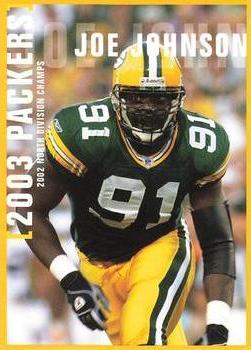 2003 Green Bay Packers Police - Brookfield, Town Police Department #17 Joe Johnson Front