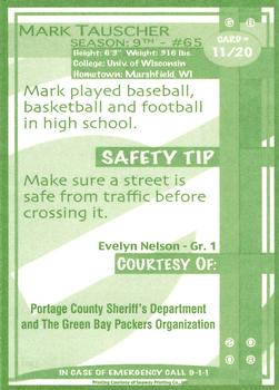 2008 Green Bay Packers Police - Portage County Sheriff's Department #11 Mark Tauscher Back